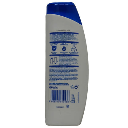 H&S SHAMPOO 400 ML. ANTI-DANDRUFF CLASSIC CLEAN.